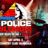 The Music of The Police & Blondie Live in Concert at Country Club Tasmania