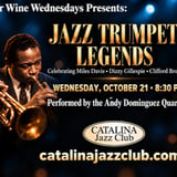 Jazz Up Your Wine Wednesdays Presents: Andy Dominguez Quartet: Celebrating Jazz Trumpet Legends (Miles Davis - Dizzy Gillespie - Clifford Brown)
