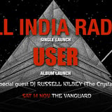 ALL INDIA RADIO first Sydney show in 18 years with USER plus DJ Russell Kilbey