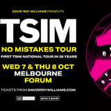 [NEW SHOW] TSIM "No Mistakes Tour" | Thurs 1 Oct 2026 | Odeon, Hobart