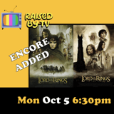 Raised By TV Events Presents: all ages LOTR films Trivia Night
