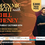 Final Open Mic for 2026 featuring Chill Cheney