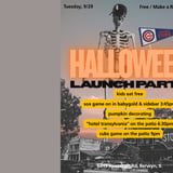 HALLOWEEN Launch Party on the Patio!