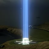 Lighting of Yoko Ono´s Imagine Peace Tower in Viðey