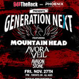 GEN NEXT LIVE with Mountain Head, Avora Veil, Avalon Stone & More