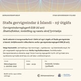 Staða gervigreindar á Íslandi - ný útgáfa
