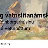 Skissu- og vatnslitanámskeið í Edinborgarhúsinu á Veturnóttum – sunnudagur