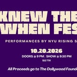Knew Them When Fest: Performances by NYU Rising Stars