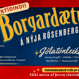 Jólatónleikar Borgardætra á Rósenberg!