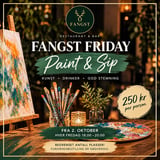 🎨 FANGST FRIDAY – PAINT & SIP 🍷