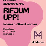 Rifjum upp! Málfræði vinnustofur með Huldumál