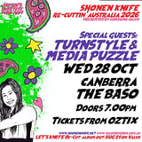 SHONEN KNIFE re-cuttin’ Australia 2026  - WED 28 OCT Canberra BASO