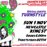 SHONEN KNIFE re-cuttin’ Australia 2026 - SUN 1 NOV Newcastle KING ST