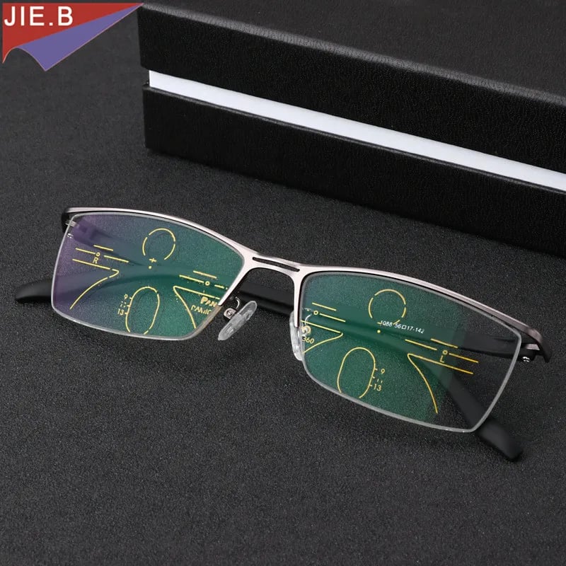 Mens Photochromic Progressive Reading Glasses Varifocals, 40 OFF