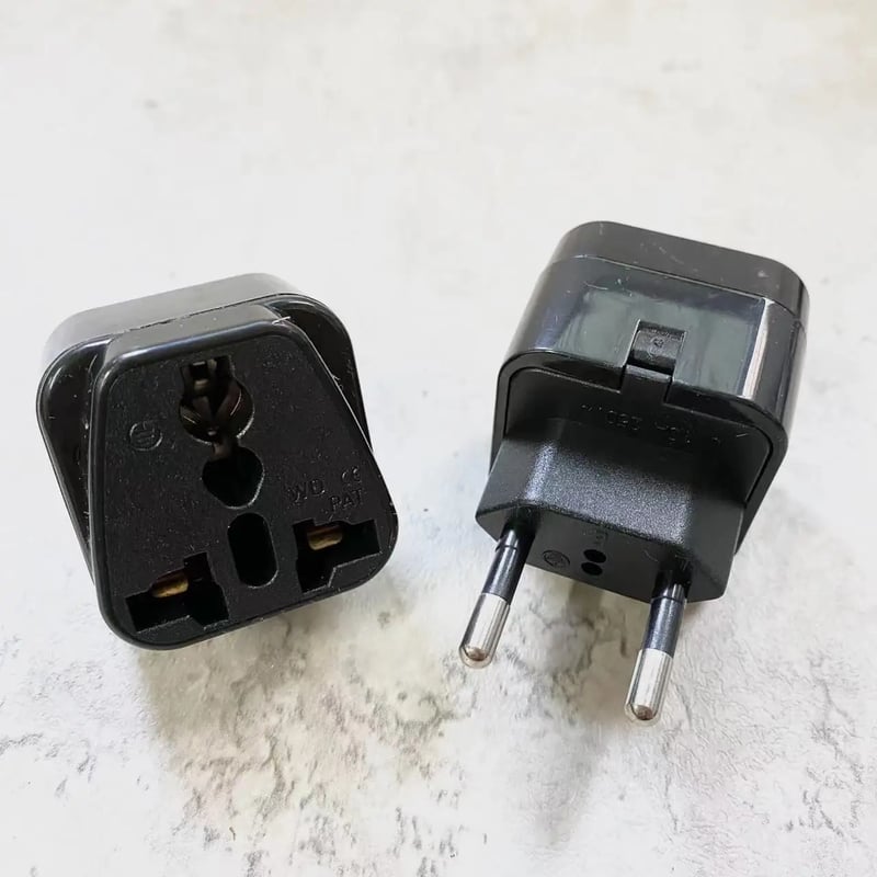 10X Pin Right Angle AC Power Plug Adapter To Female, 45 OFF