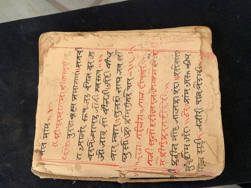 Vintage Old Handwritten Hindu Worship Vastu Gyan Sanskrit, 54 OFF