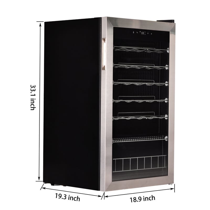 SMAD 28 Bottle Wine Fridge Beverage Cooler Wine, 42 OFF