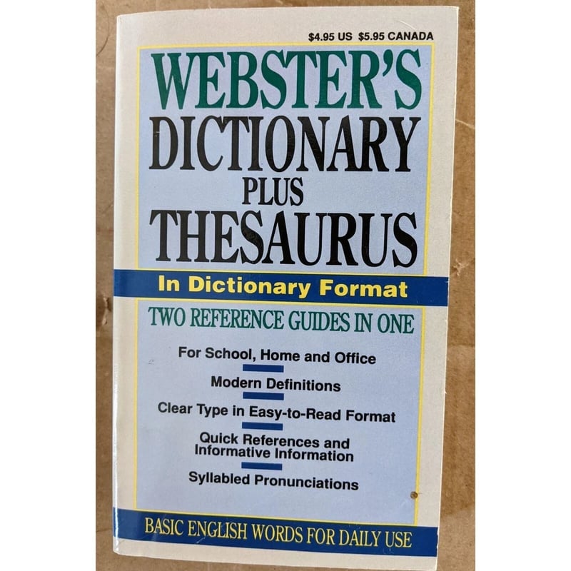 ster's Basic Reference Collection Dictionary Thesaurus, 59 OFF