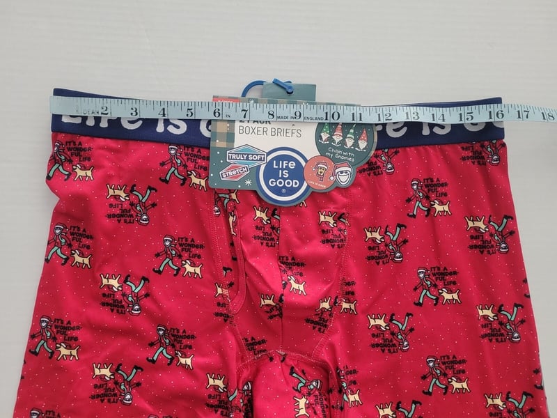 LIFE IS GOOD MENS BOXER BRIEF JAKE AND ROCKET HOLIDAY GIFT, 58 OFF