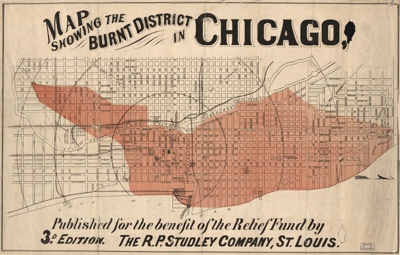 Chicago Illinois Antique North America City Maps For Sale, 46 OFF