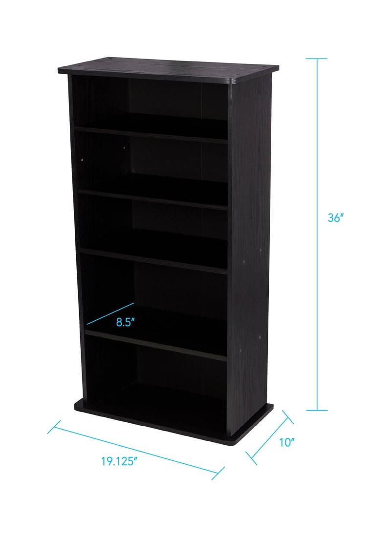 16 Shelves Media Storage Shelf CD DVD Organizer, 49 OFF