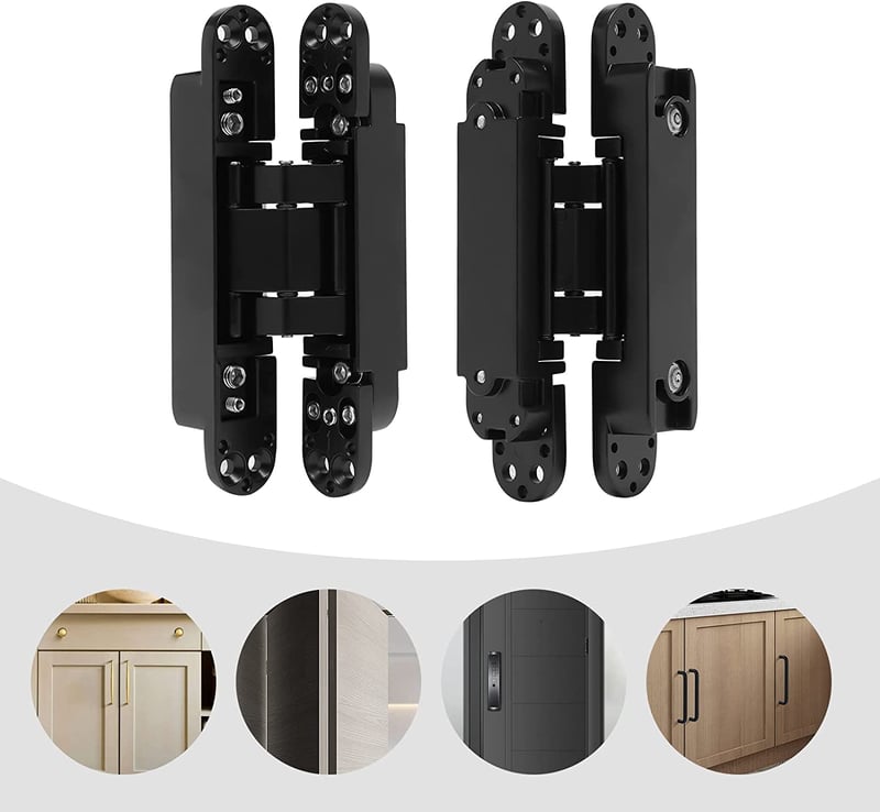 Pack Of Door Hinges Black In Hidden Hinges For Wooden Door, 58 OFF