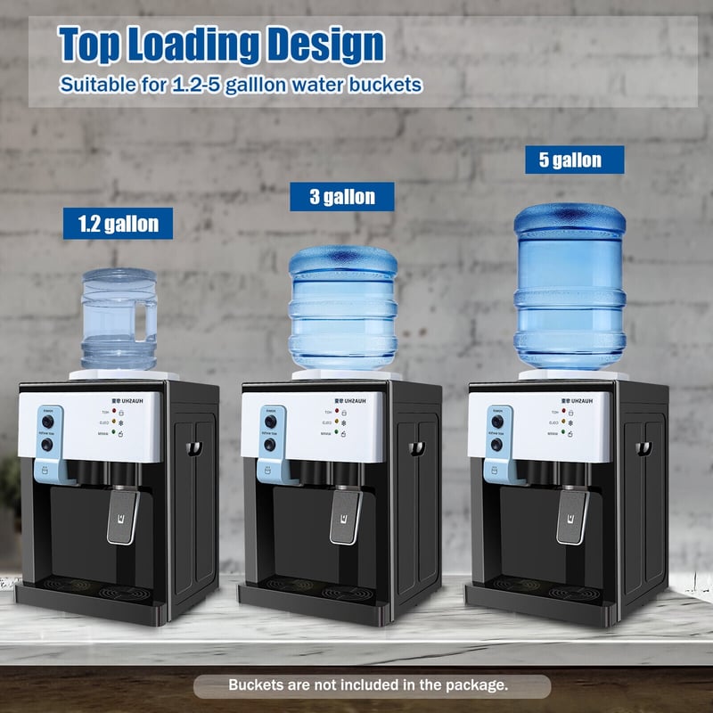 SHIOUCY Top Loading Water Cooler Dispenser Desktop Electric, 56 OFF