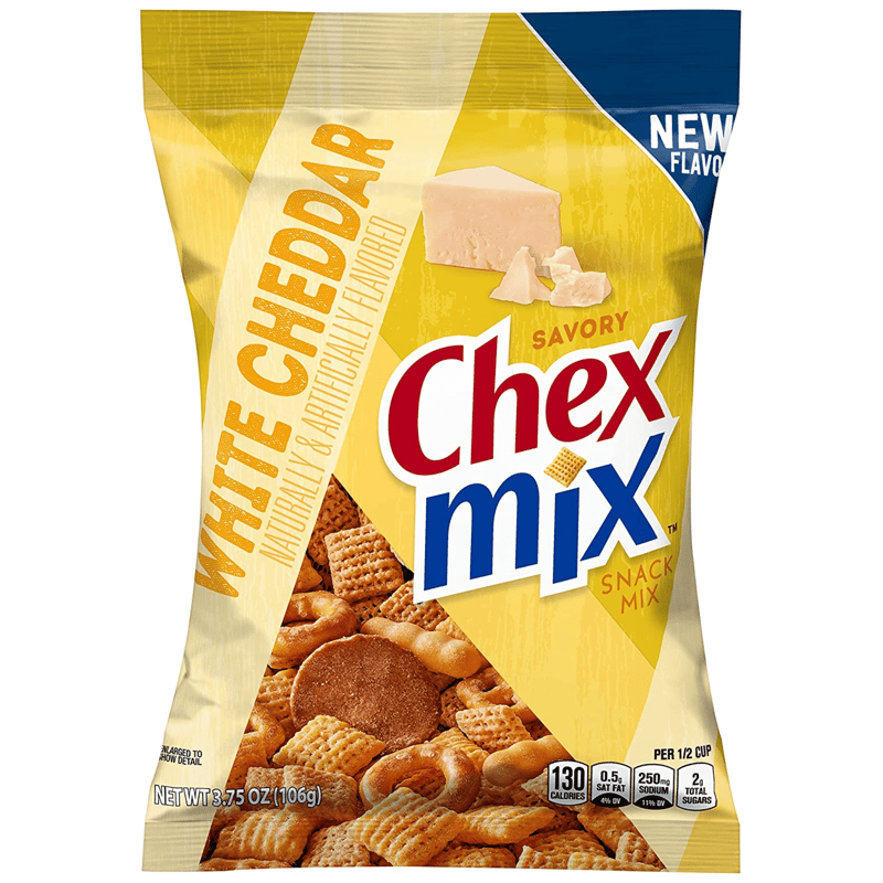 Chex Mix White Cheddar Snack Mix, (Pack Of 8), 43 OFF