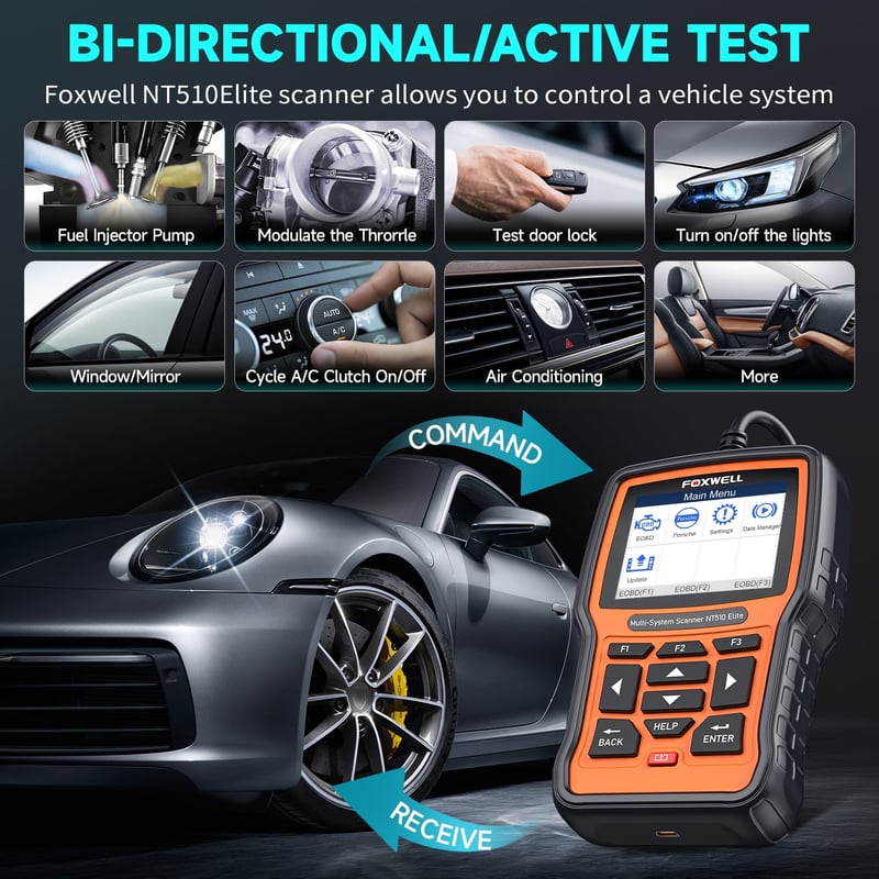FOXWELL NT510 Elite Scan Tool For BMW Scanner Full, 44 OFF