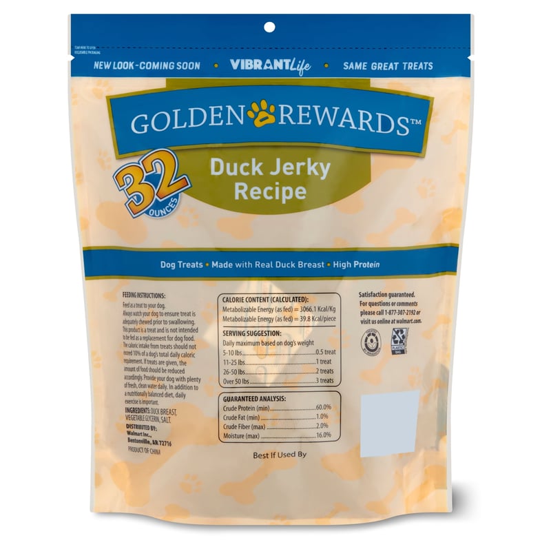 Golden Rewards Duck Jerky Dog Treats, 32 Oz 681131125956, 57 OFF