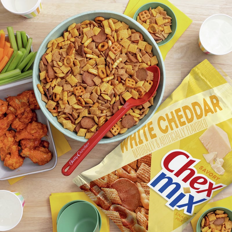 Chex Mix White Cheddar Snack Mix, (Pack Of 8), 43 OFF