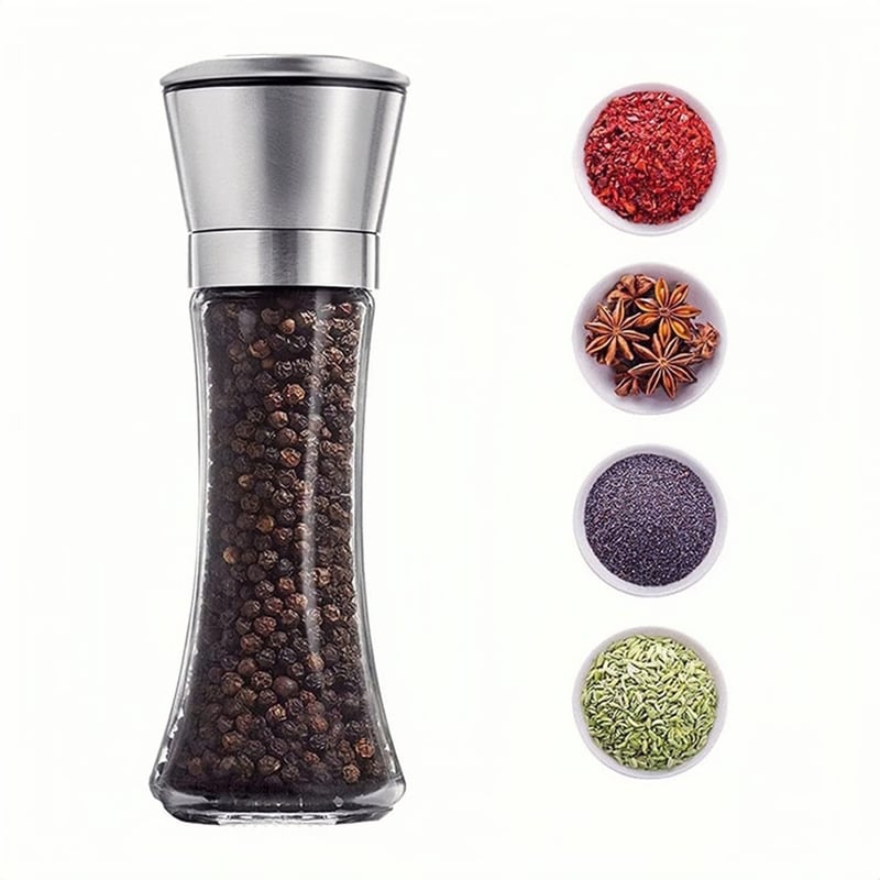 Black Pepper Grinder, Long Lasting Fresh Keeping Spice, 56 OFF