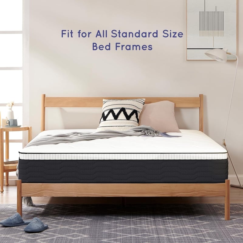 Twin Size Mattress 10 Inch Innerspring Memory Foam Mattress, 49 OFF