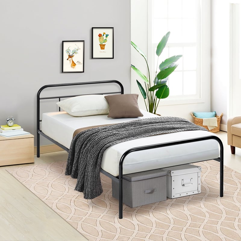 12Inch Twin Bed Frame Modern Metal Platform Bed W/, 43 OFF