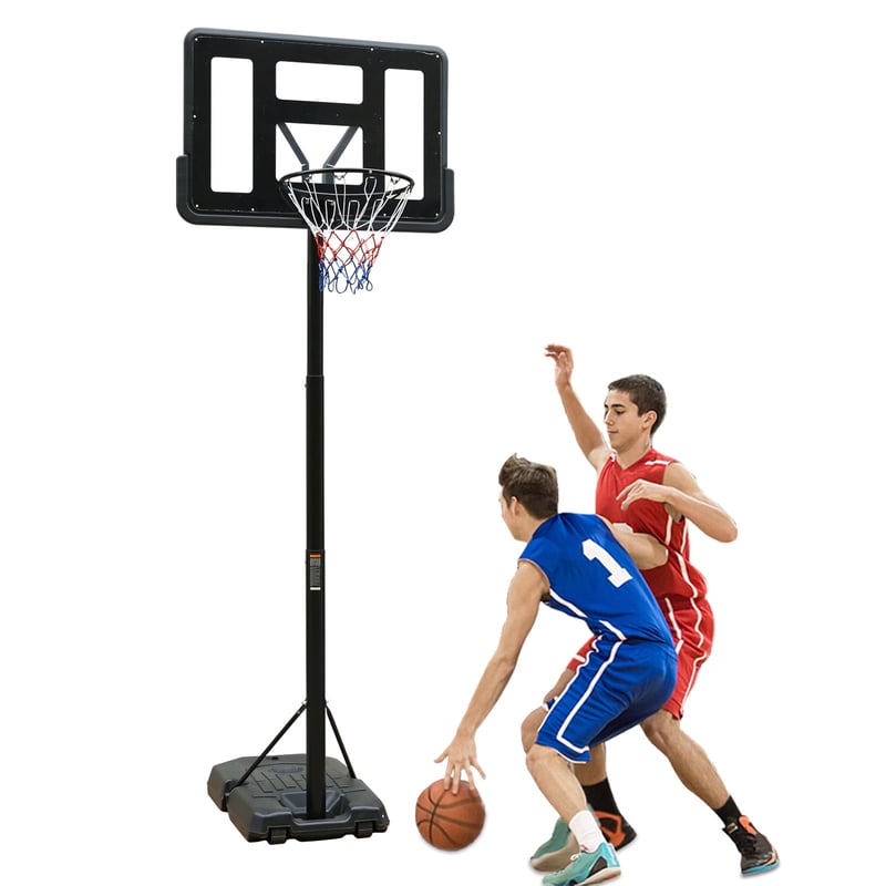 Portable Basketball Hoop Adjustable Height Backboard, 44 OFF