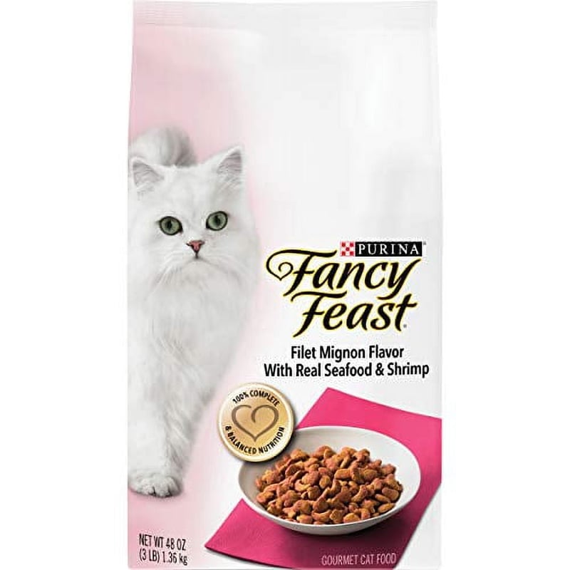 Purina Fancy Feast Gourmet Dry Cat Food Filet Mignon Flavor, 47 OFF