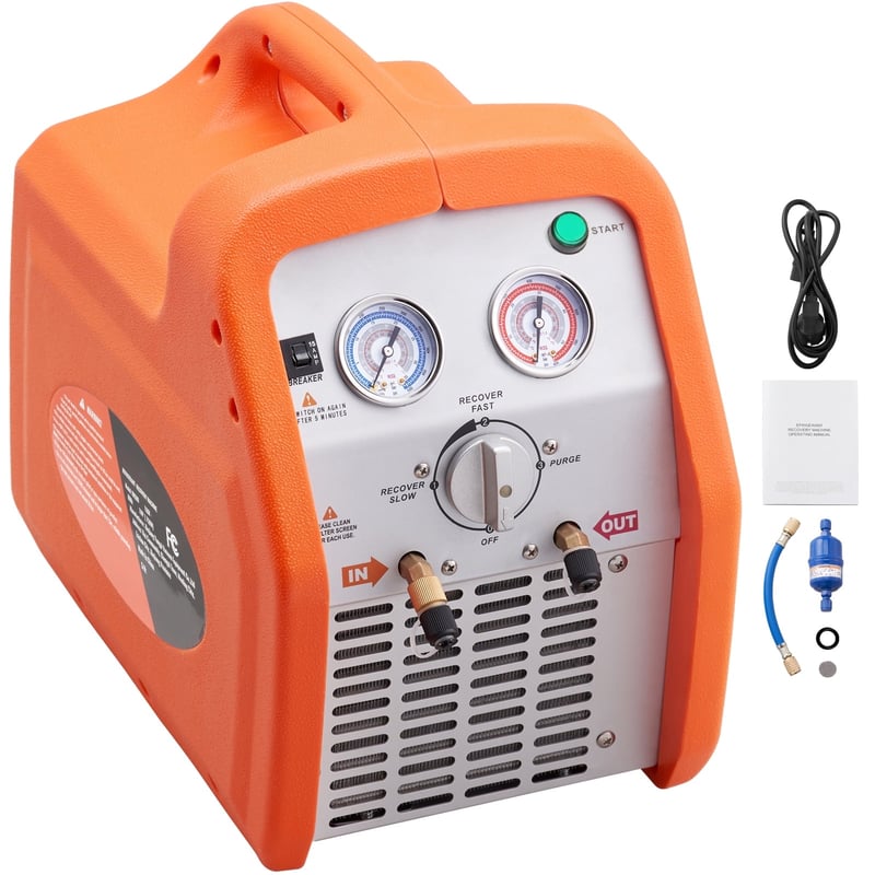 Portable Refrigerant Recovery Machine 1750 Rpm AC 3/4HP, 59 OFF