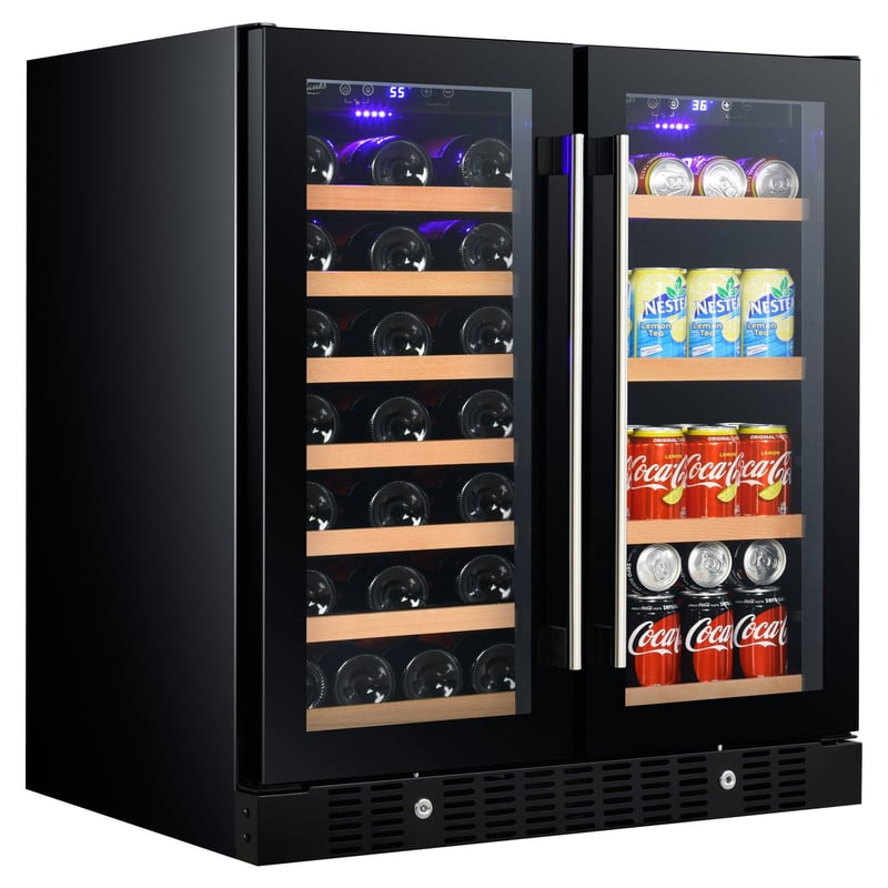 VEVOR Wine Cooler 24 Dual Zone Beverage, 47 OFF
