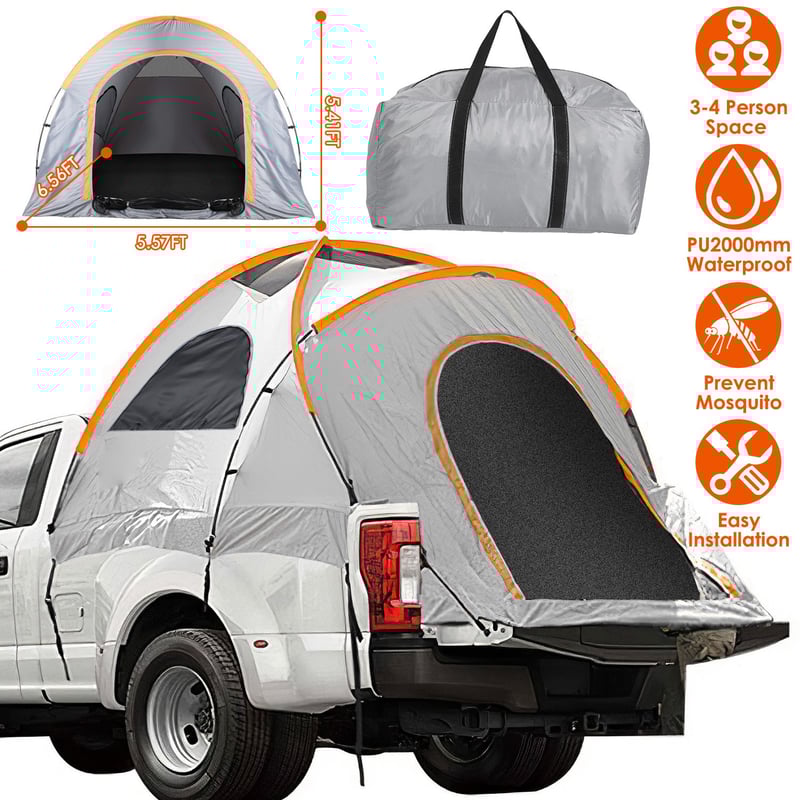 FT Portable Pickup Tent Full Size Bed Truck Tent Outdoor, 54 OFF