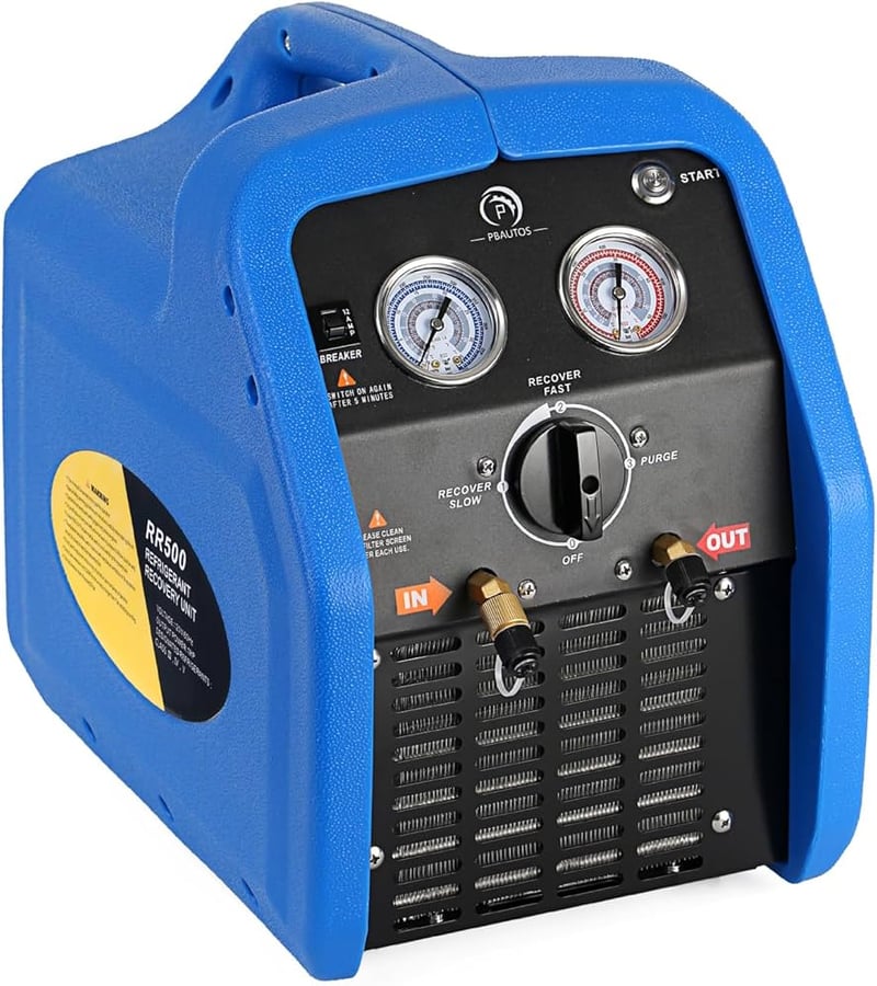 Portable Refrigerant Recovery Machine 1HP DualCylinder, 41 OFF