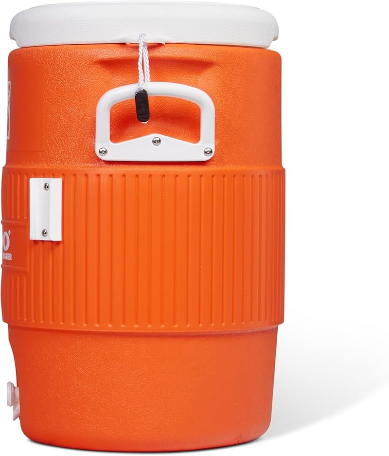 10 Gallon Seat Top Water Jug W/ Cup Dispenser Removable, 52 OFF