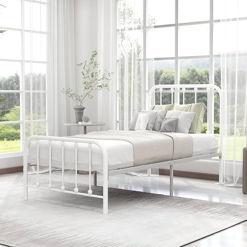 12Inch Twin Bed Frame Modern Metal Platform Bed W/, 43 OFF