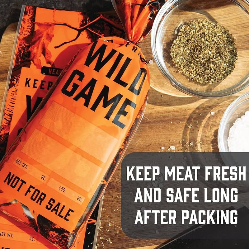 Wild Game Freezer Bags For Ground Meat Or Venison LB Blaze, 42 OFF