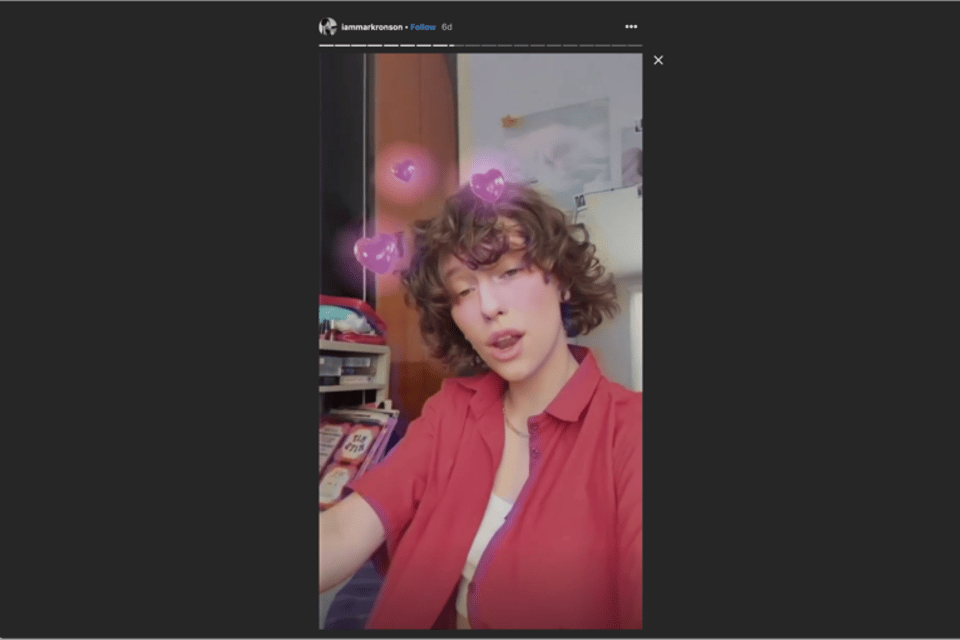 Mark Ronson's Latest Music Video is an Instagram Story